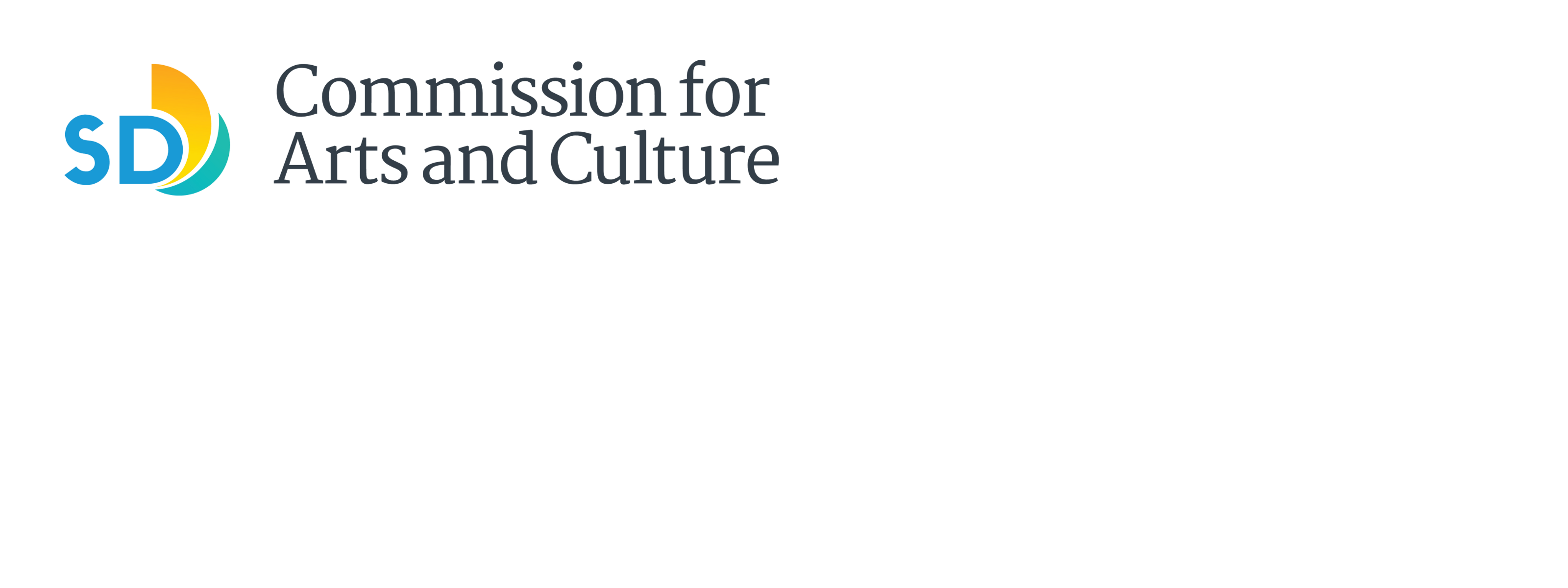 The logo for the San Diego Commission for Arts and Culture